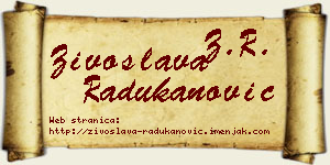 Živoslava Radukanović vizit kartica